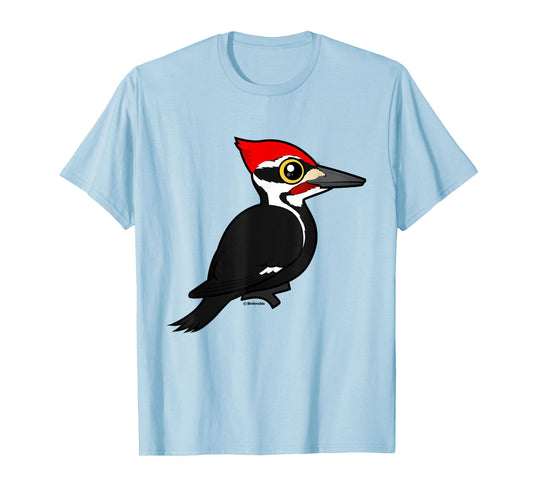Cute Cartoon Pileated Woodpecker Birder Bird Lover Gift Idea T-Shirt