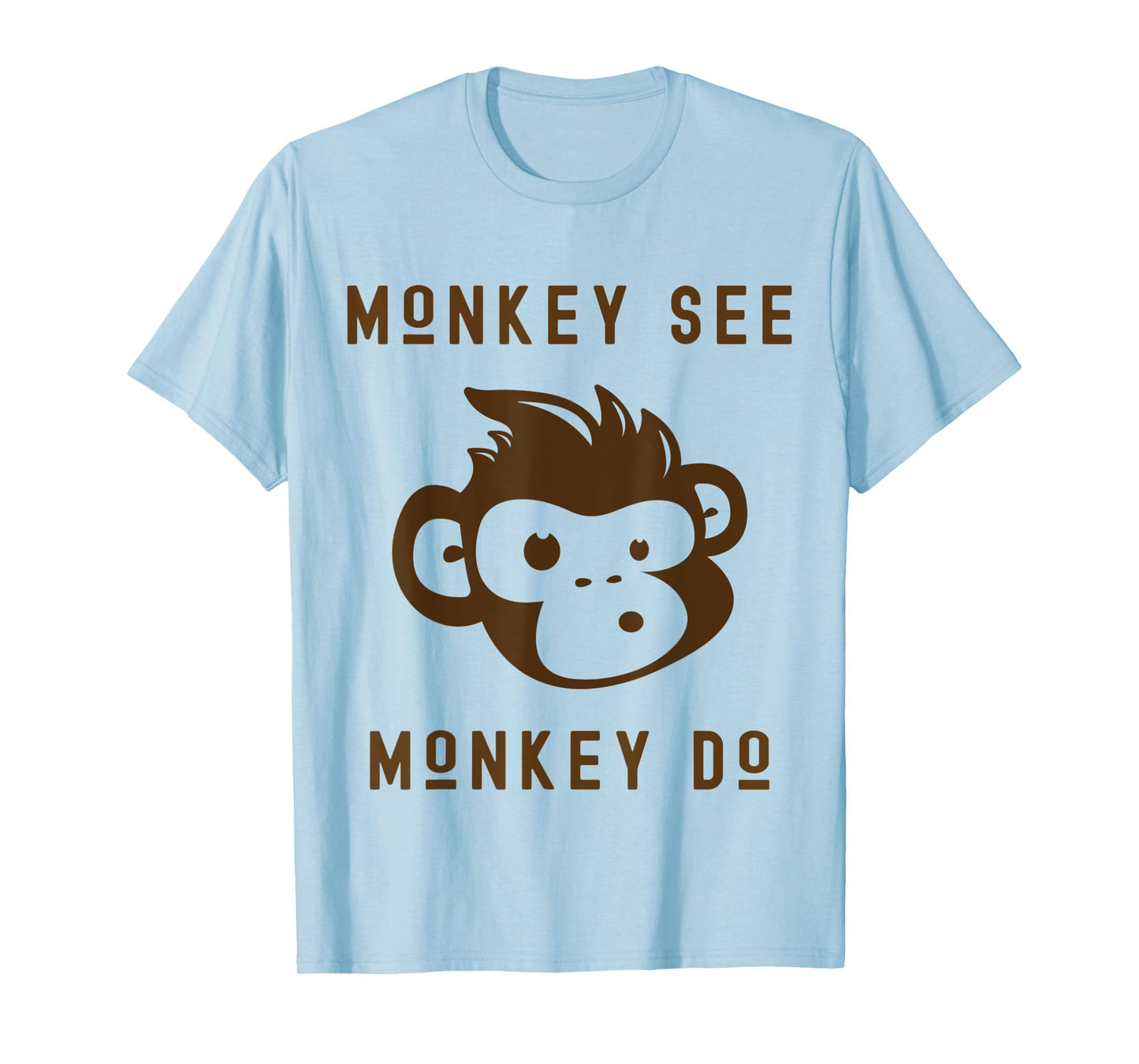 Funny Monkey See Monkey Do Cute Adorable Primate Chimp T-Shirt