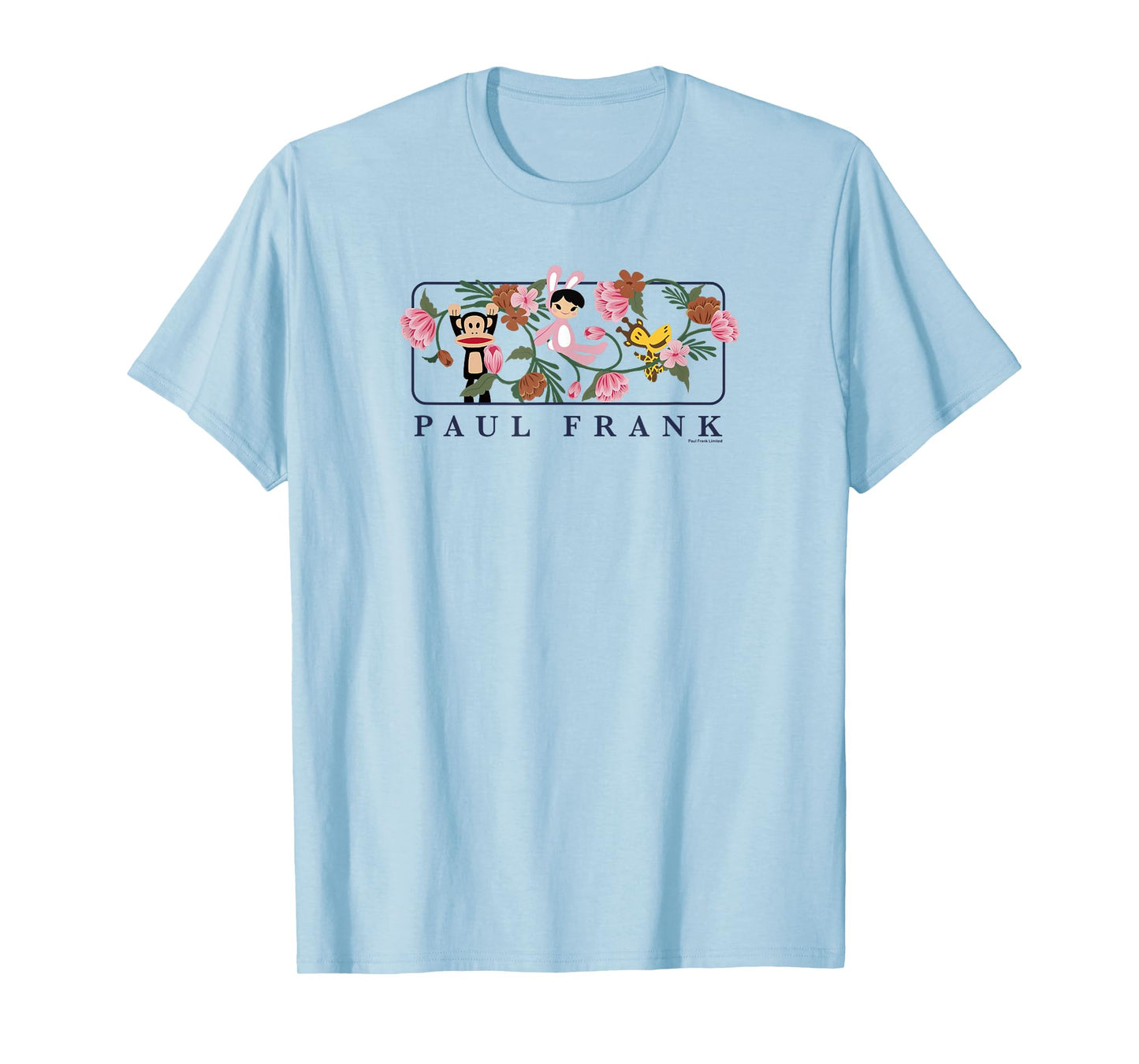 Paul Frank Julius & Bunny Girl Groovy Retro Floral Spring T-Shirt