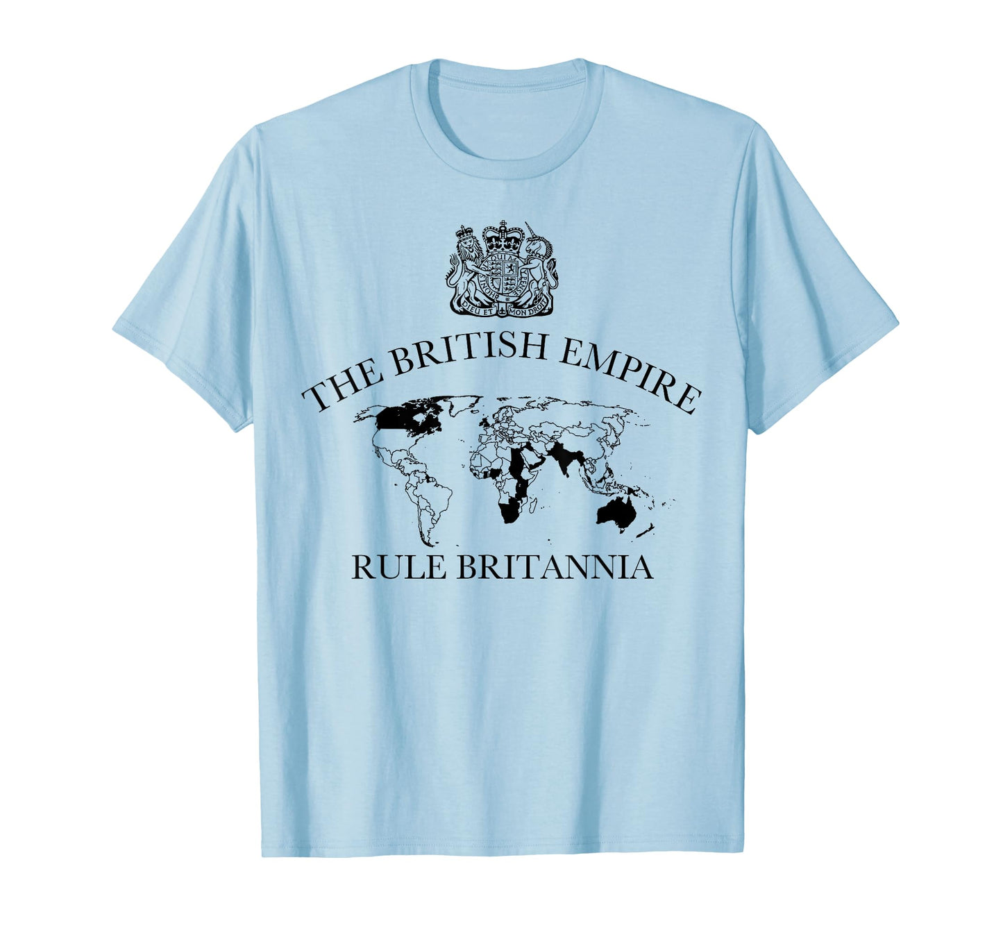 The British Empire map with coat of arms, heritage T-Shirt