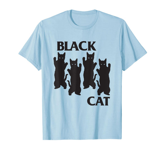 four black cats cat lover mom dad funny T-Shirt