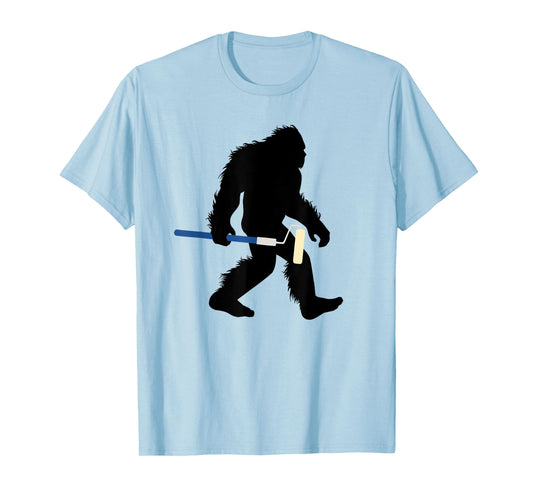 Bigfoot With Paint Roller Sasquatch Home Painter T-Shirt