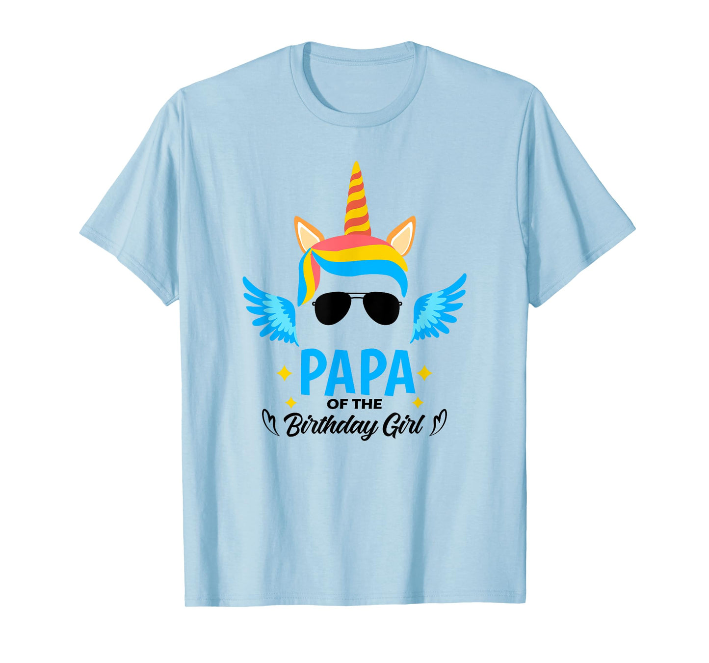 Papa of The Birthday for Girl Father Unicorn First Birthday T-Shirt