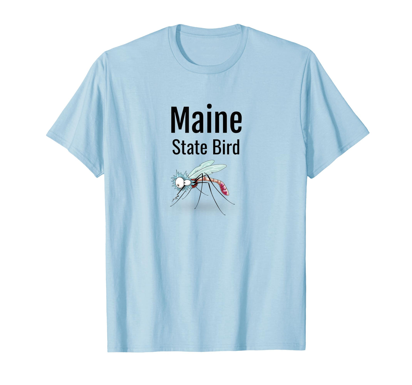 Maine State Bird Funny Mosquito T-Shirt