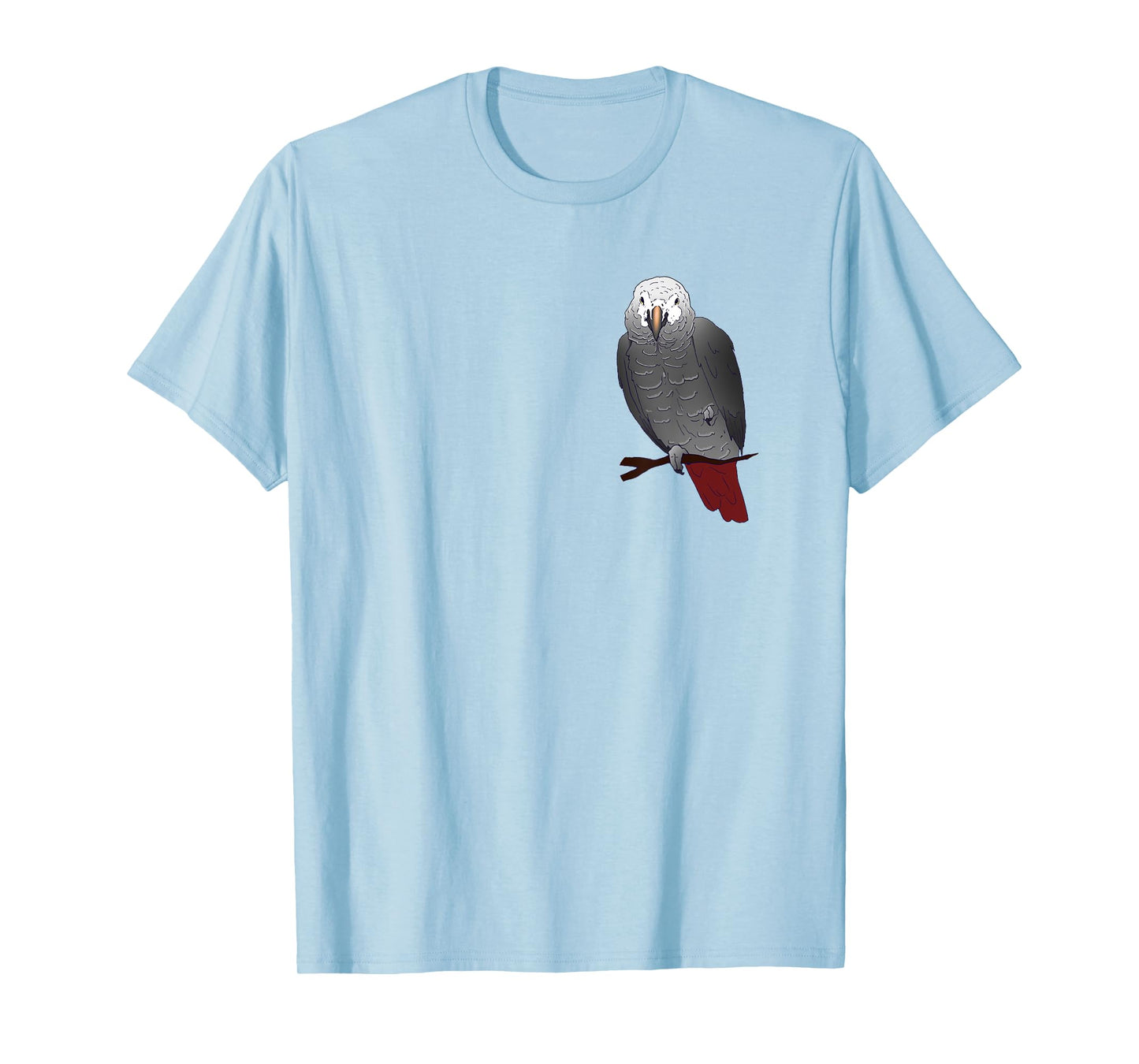 Timneh African Grey Parrot Perching on a Branch T-Shirt