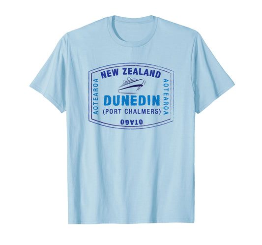 Dunedin New Zealand Passport Stamp Vacation T-shirt