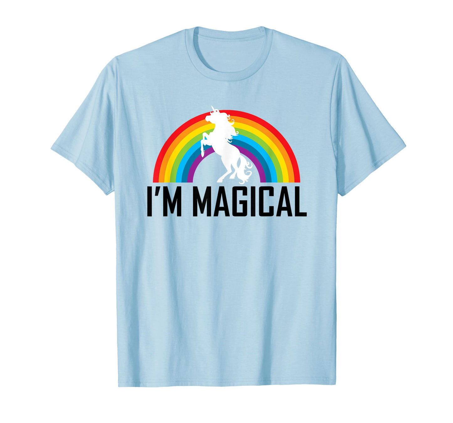 Unicorn I'm Magical Rainbow T Shirt for Girl Women Kids Gift T-Shirt