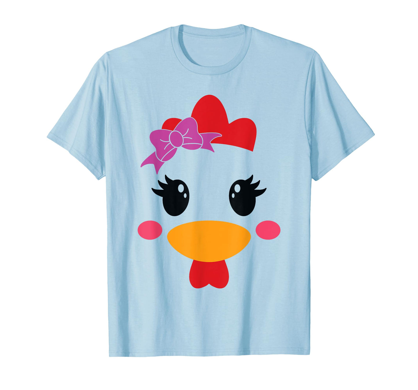 Chicken Costume Halloween Chicken Face Rooster Funny T-Shirt