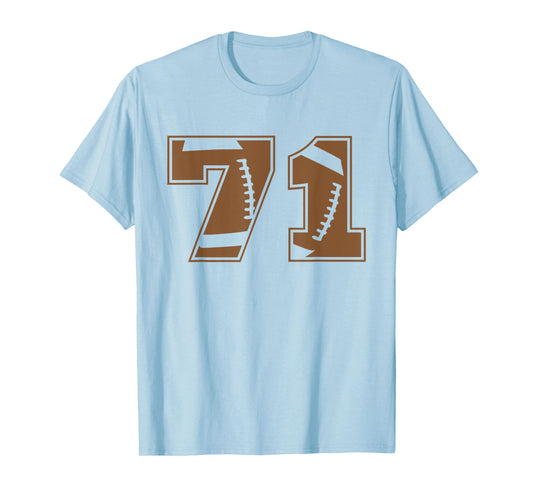 Football 71 Jersey Number T-Shirt