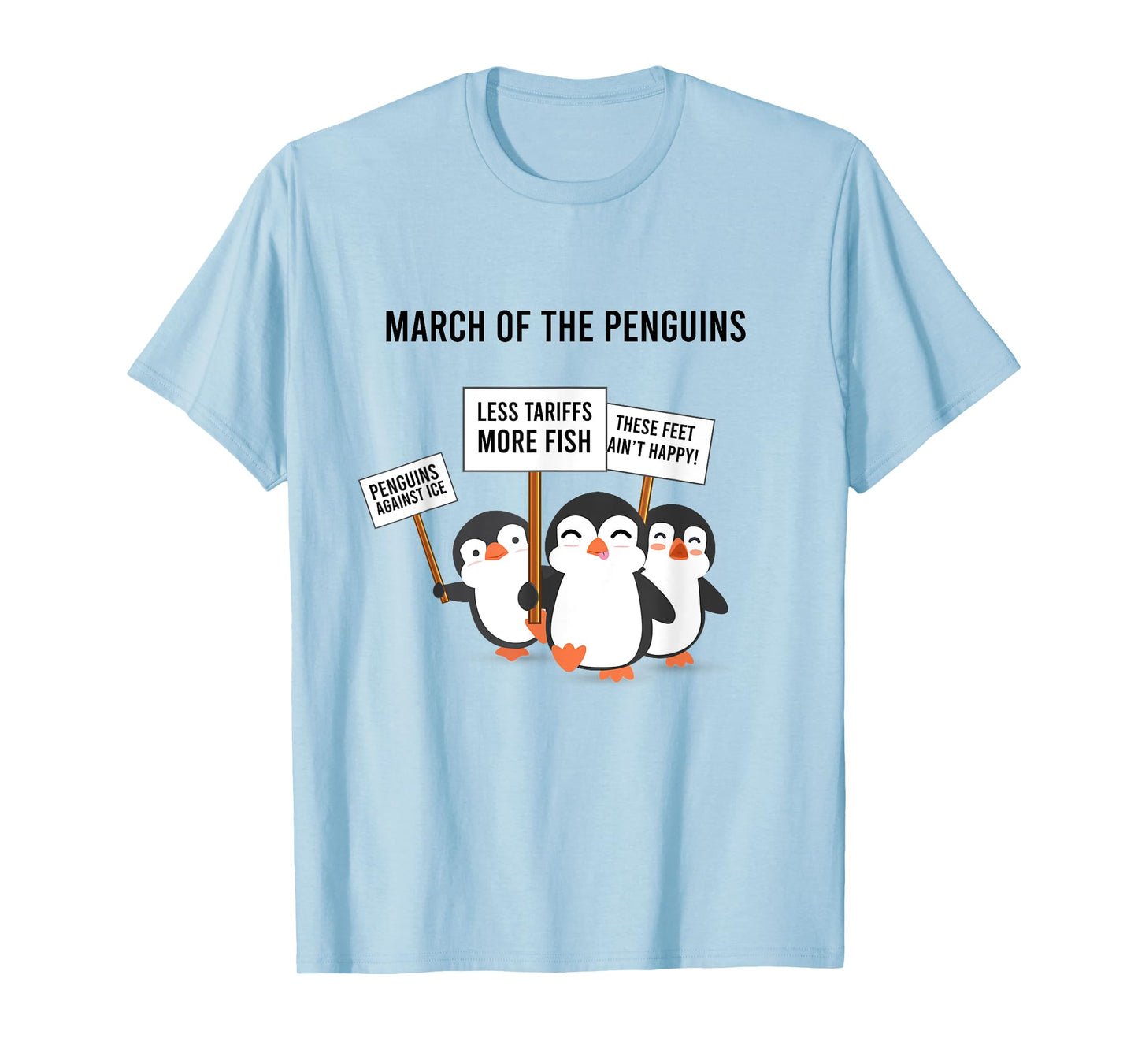Penguins Protest March T-Shirt