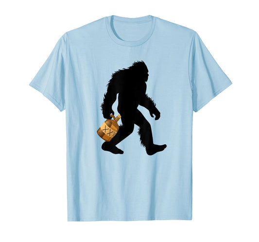 Bigfoot With Moonshine Jug Sasquatch Moonshiner T-Shirt