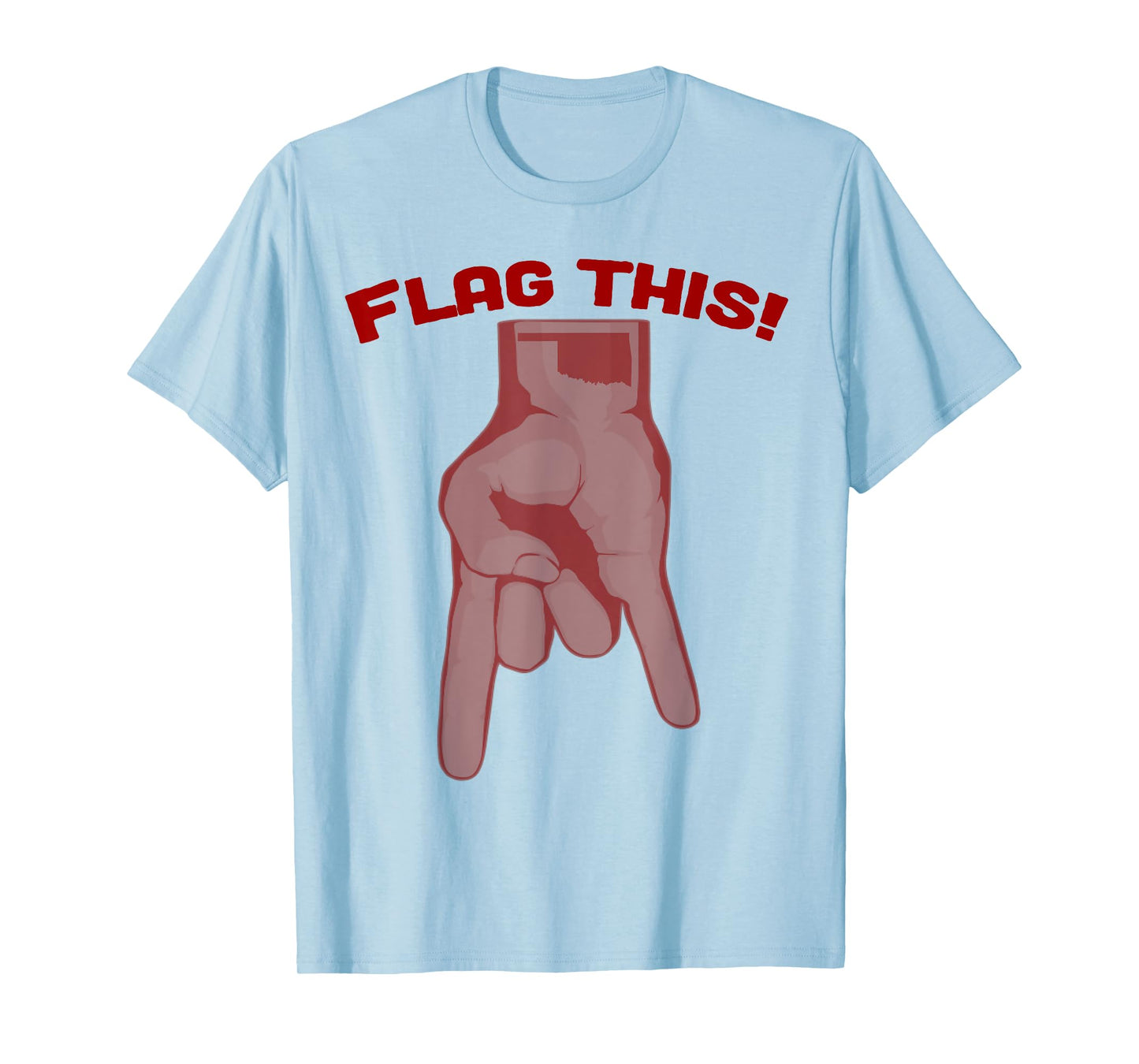 Flag This Oklahoma Upside Down Horns T-Shirt