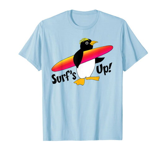 Cute Surfer Penguin T-Shirt T-Shirt