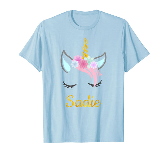 Sadie Unicorn Name Shirt for Sadie