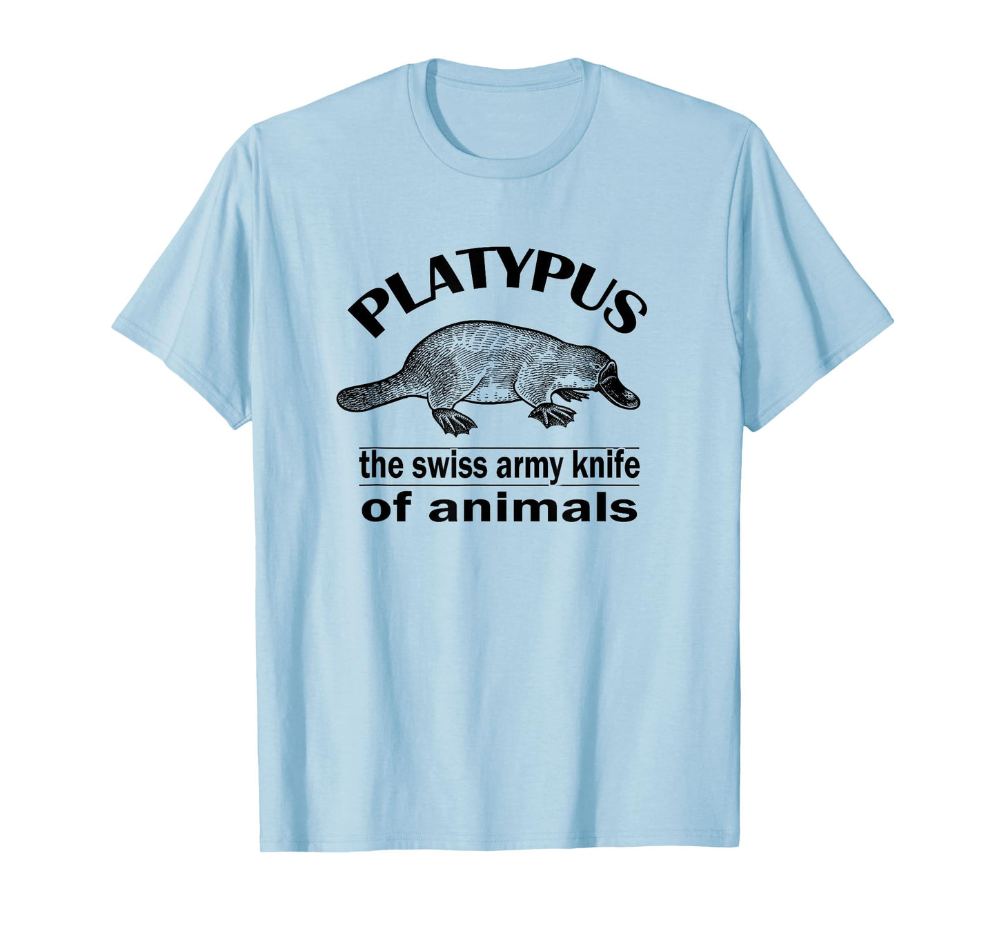 Retro Vintage Swiss Army Knife Platypus Lover T-Shirt