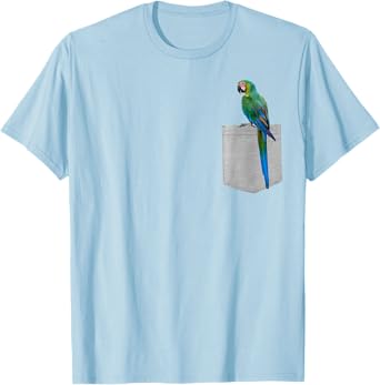 Animal in Your Pocket Hello Macaw Parrot T-Shirt