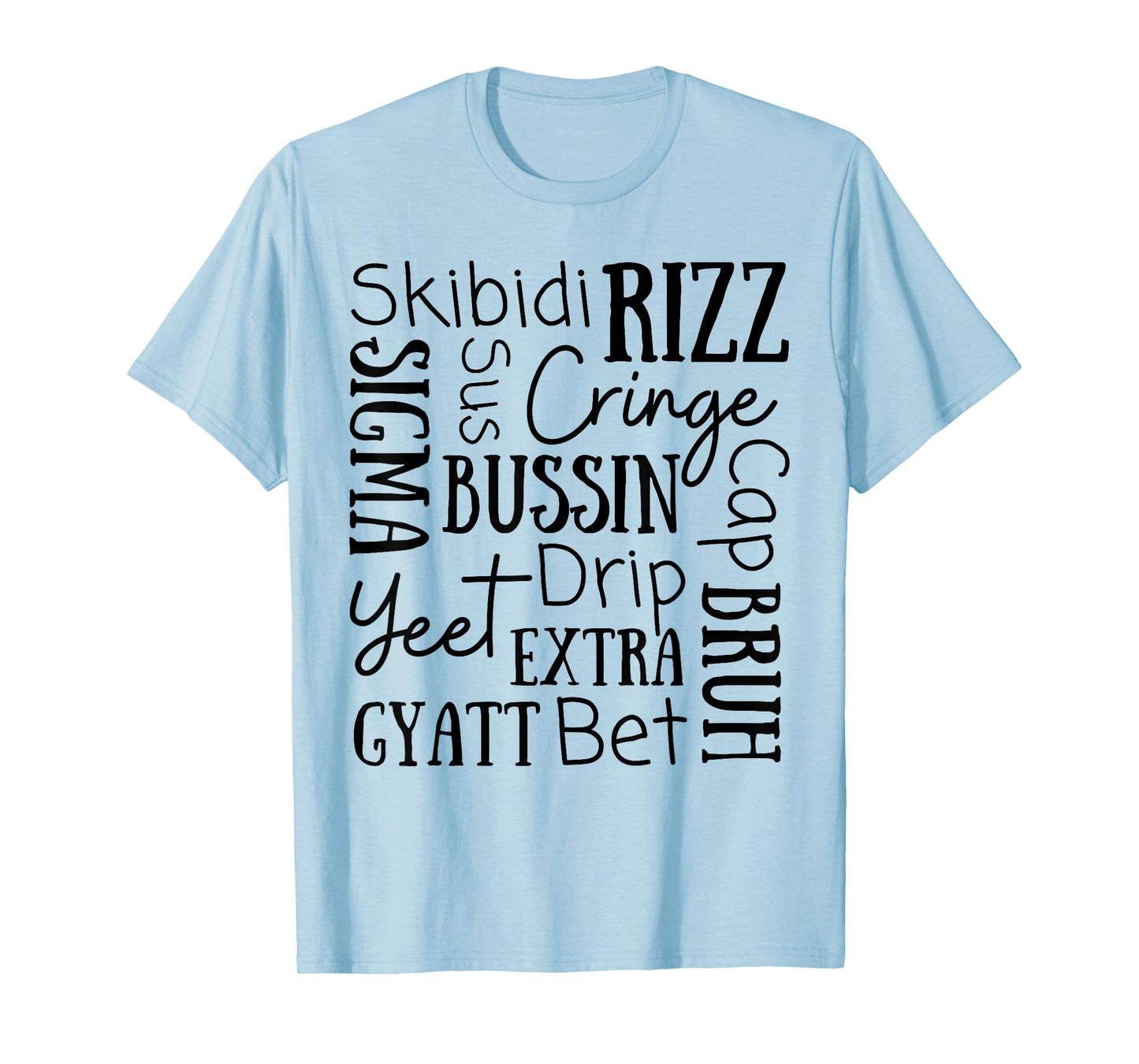 Skibidi Rizz Funny Kids Rizz Bussin Gen Z Christmas Young T-Shirt