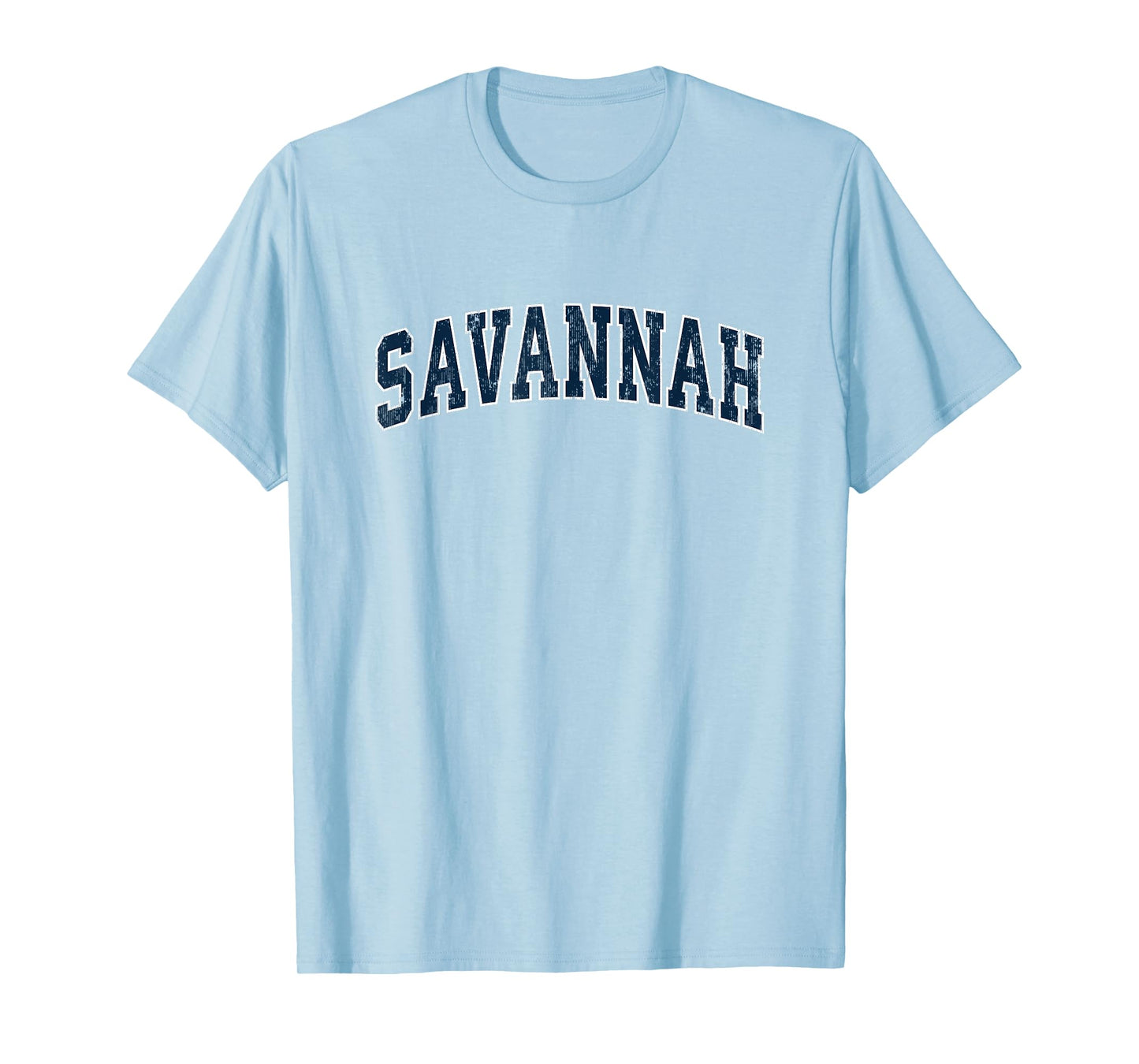 Savannah Georgia GA Vintage Sports Design Navy Design T-Shirt
