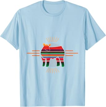 Serape Show Steer Livestock Shirt T-Shirt
