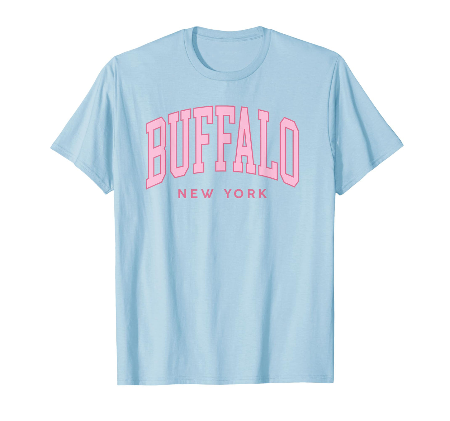 Buffalo NY Pink Retro Preppy Throwback Womens Girls Souvenir T-Shirt