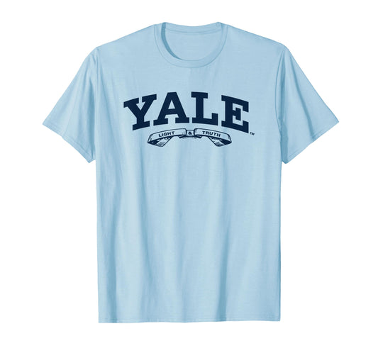 Yale University Light And Truth Big Varsity Logo T-Shirt