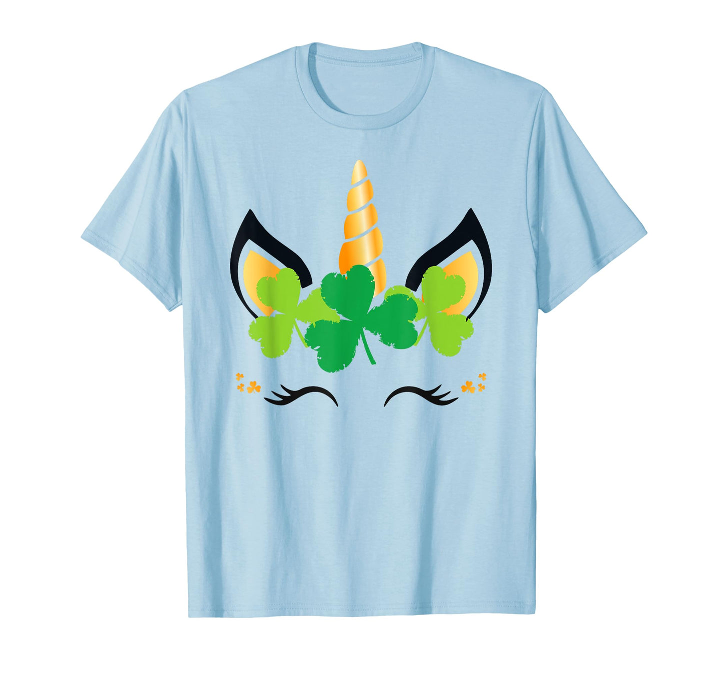 St Patricks Day Unicorn Shirt Girls Outfit Lucky Shamrock T-Shirt