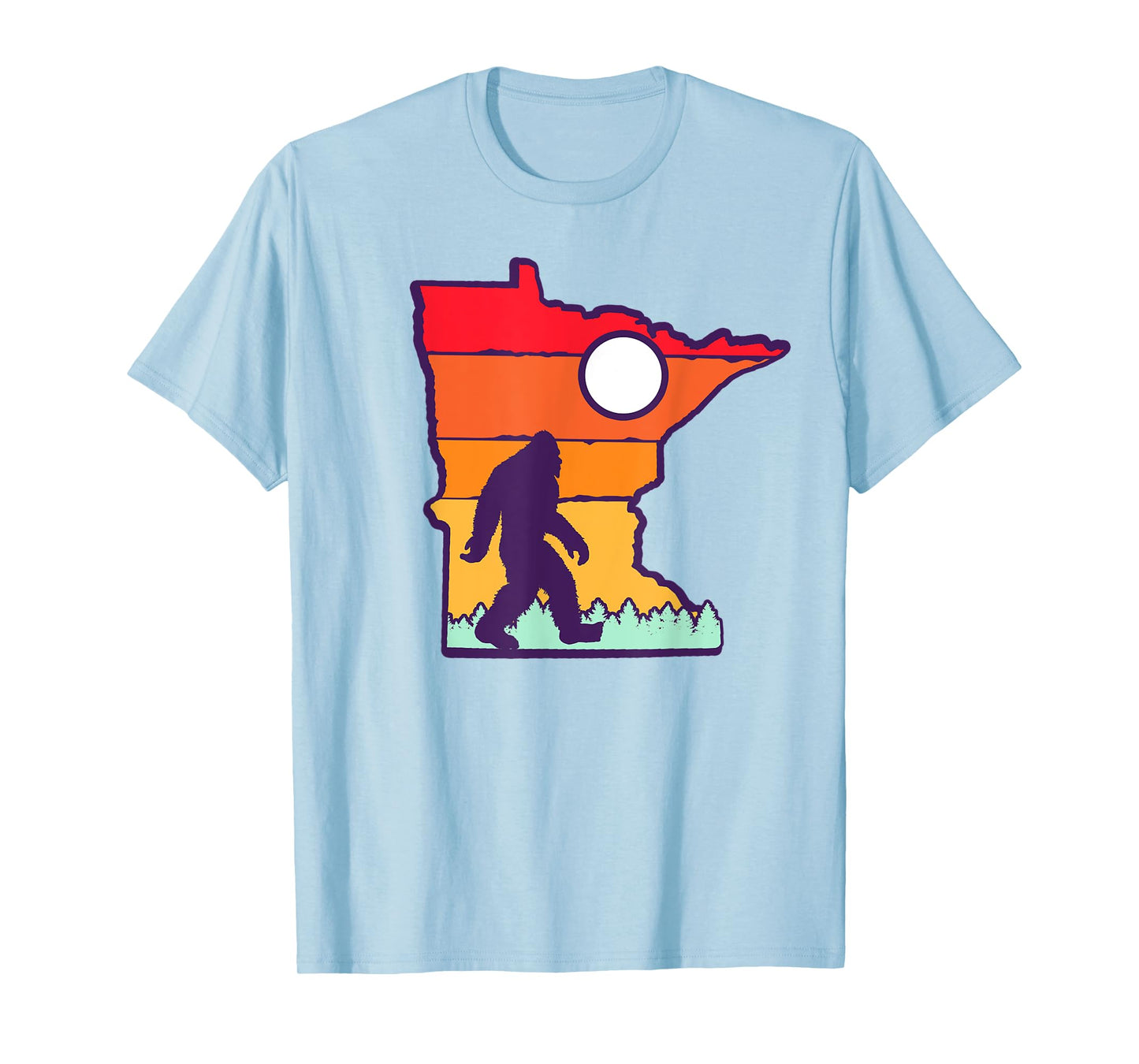 Minnesota Vintage Outdoor Bigfoot State Sasquatch Team Retro T-Shirt