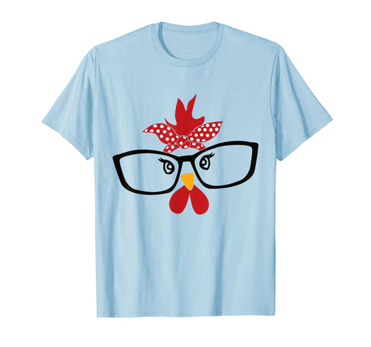 Chicken Costume Halloween Chicken Face Rooster Funny T-Shirt