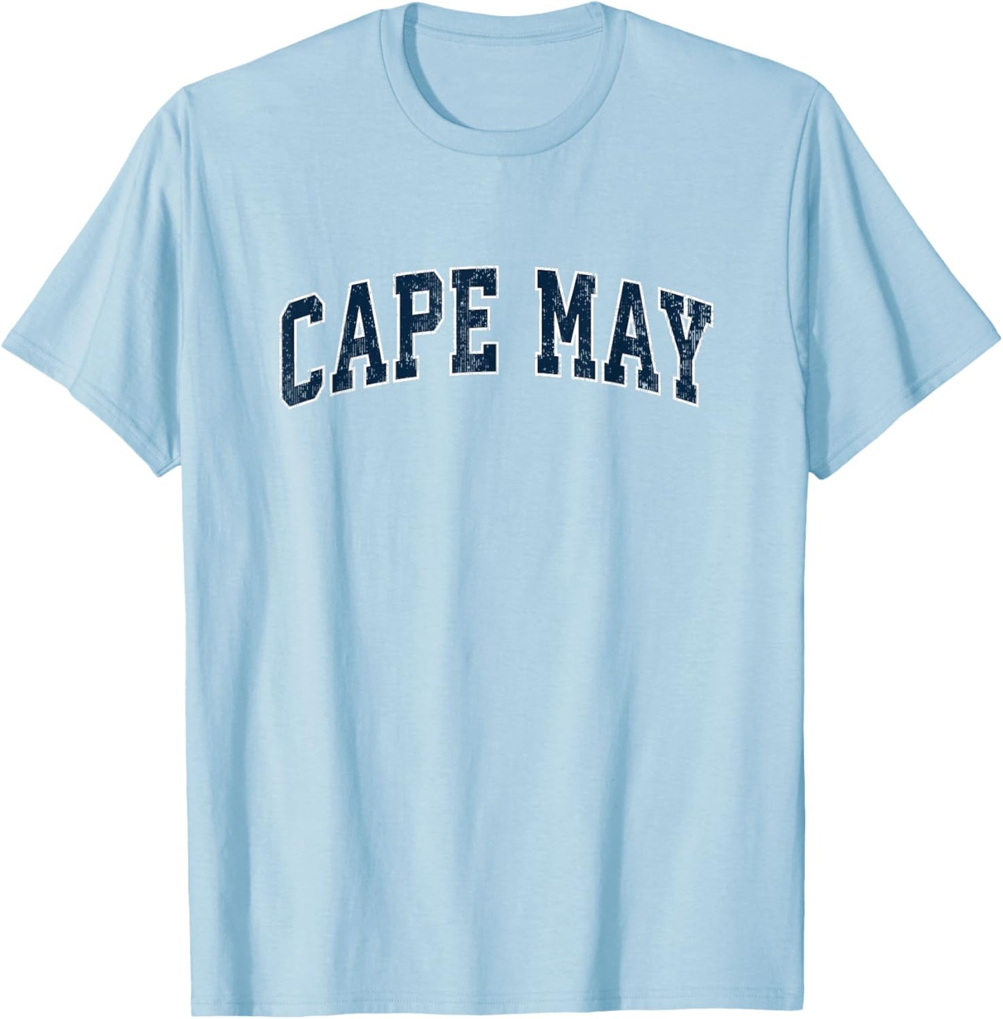 Cape May New Jersey NJ Vintage Sports Design Navy Design T-Shirt