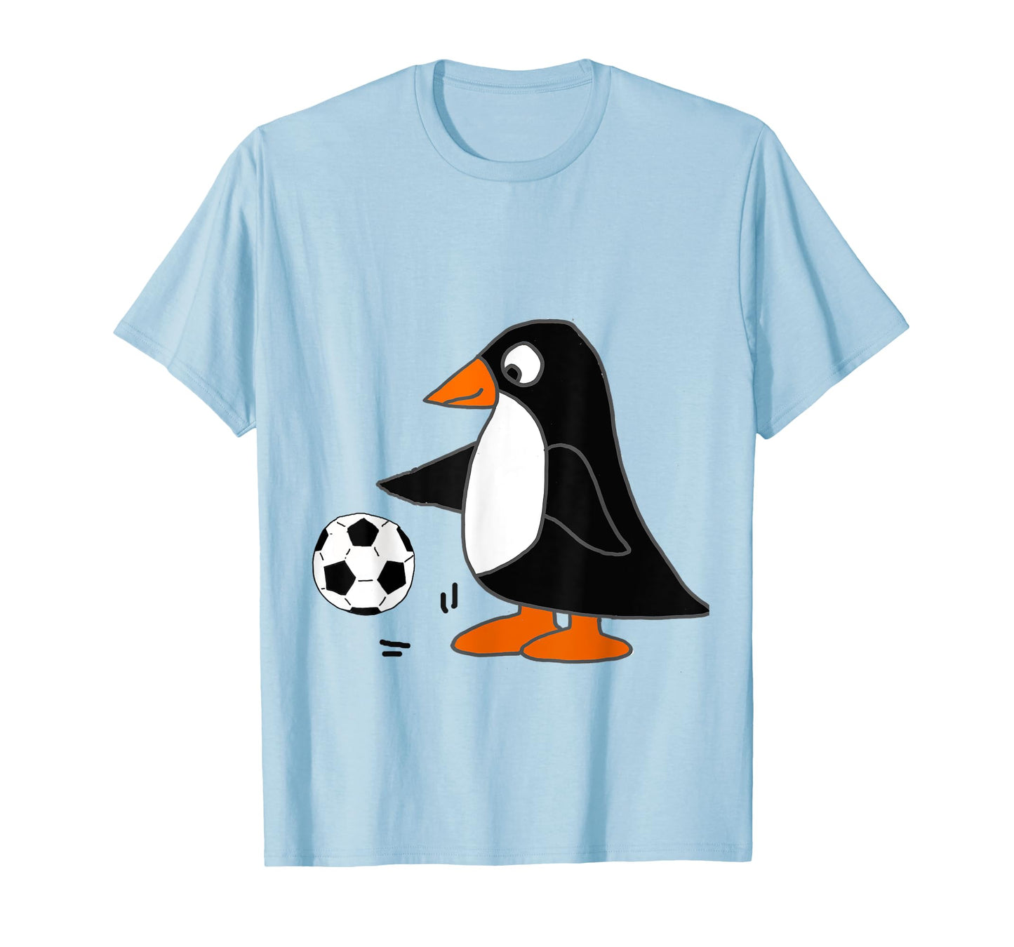 Smilealottees Funny Penguin Playing Soccer T-shirt T-Shirt