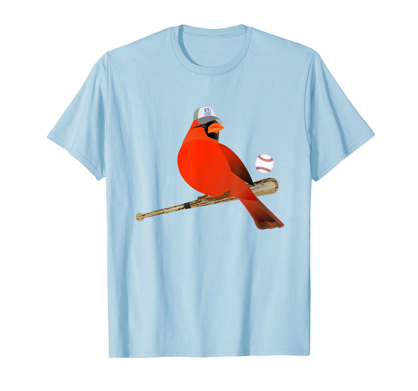 Saint Louis Red Cardinal Funny Bird Design T-Shirt