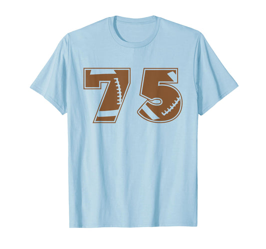 Football 75 Jersey Number T-Shirt
