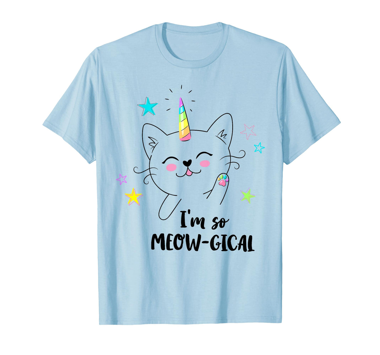 Caticorn cute kitty kids I'm so meow-gical funny cat unicorn T-Shirt