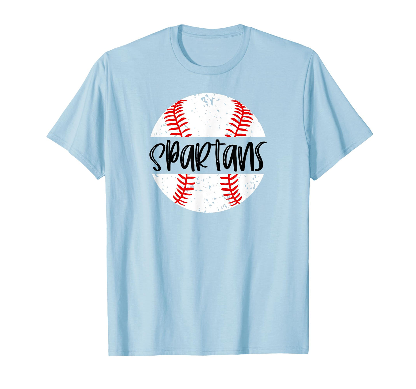 Spartans Baseball Team Mascot School Spirit Game Day T-Shirt