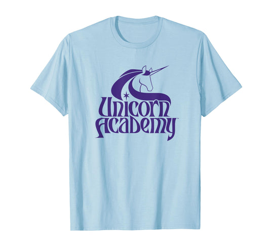 Unicorn Academy Silhouettes Graphic Front and Back Print T-Shirt