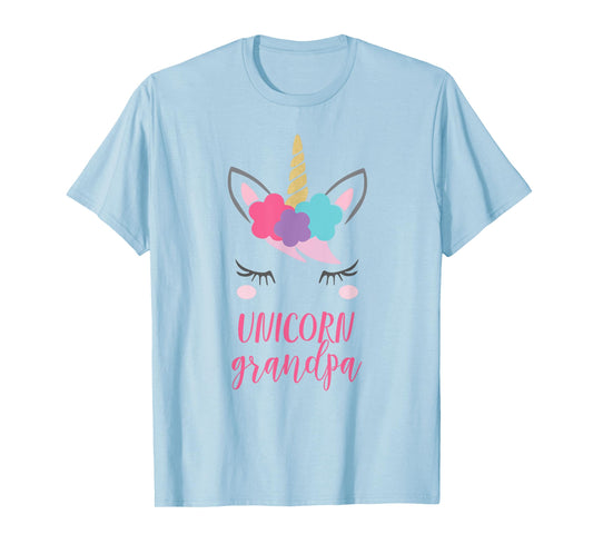 Unicorn Grandpa Gift, Unicorn Grandfather Shirt T-Shirt