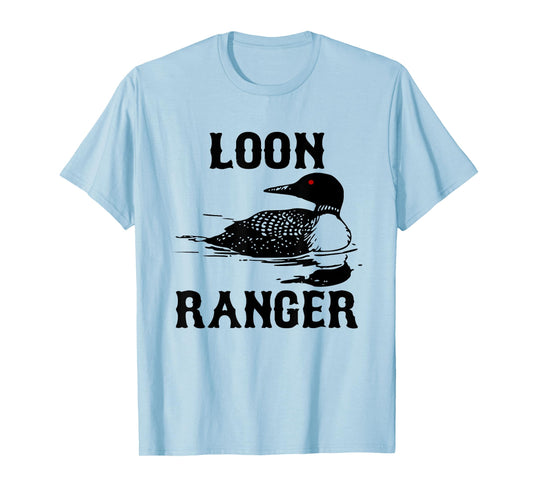 Loon Ranger Shirt Funny Common Loon TShirt Bird Watching Tee T-Shirt