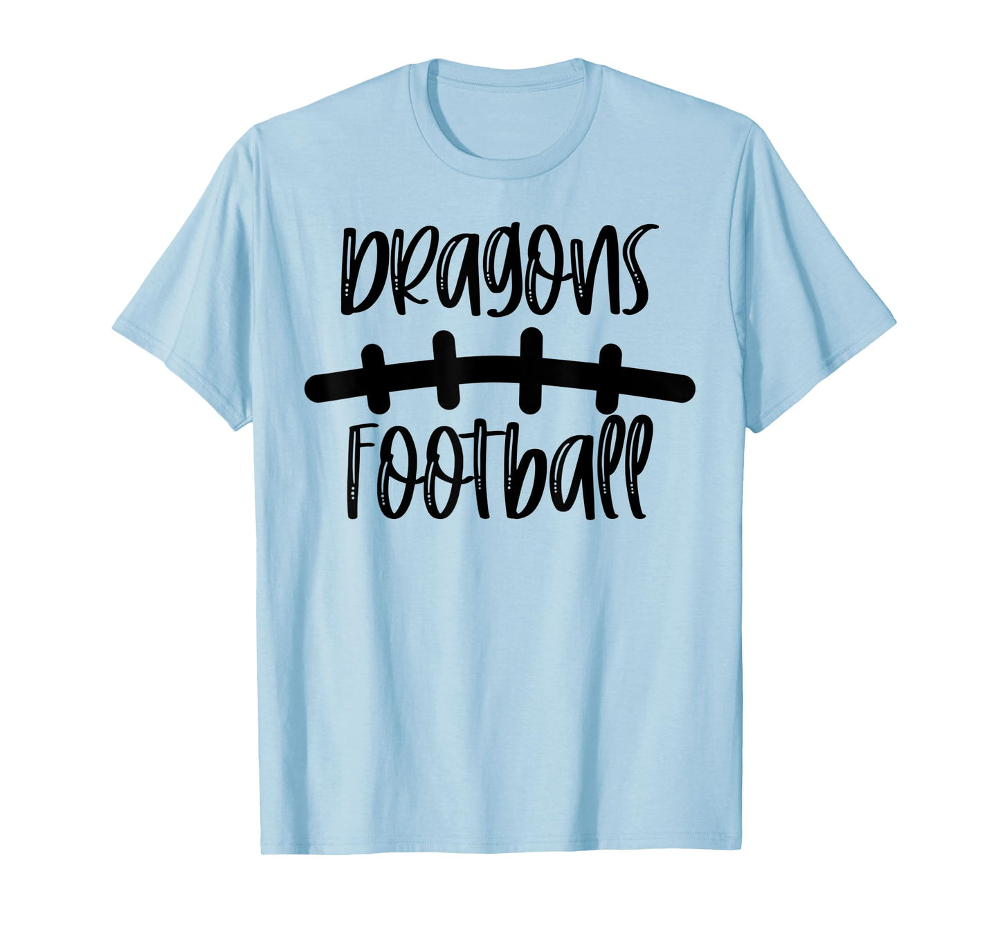 Dragons Football School Spirit Team Mascot Game Night T-Shirt