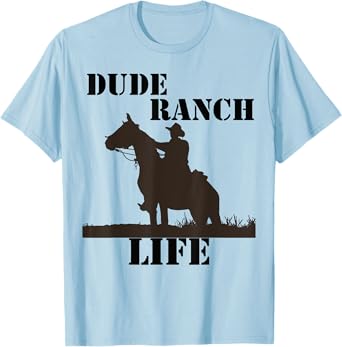 Cool Dude Ranch Life Horse T-shirt Men Women Kids Boys Girls T-Shirt