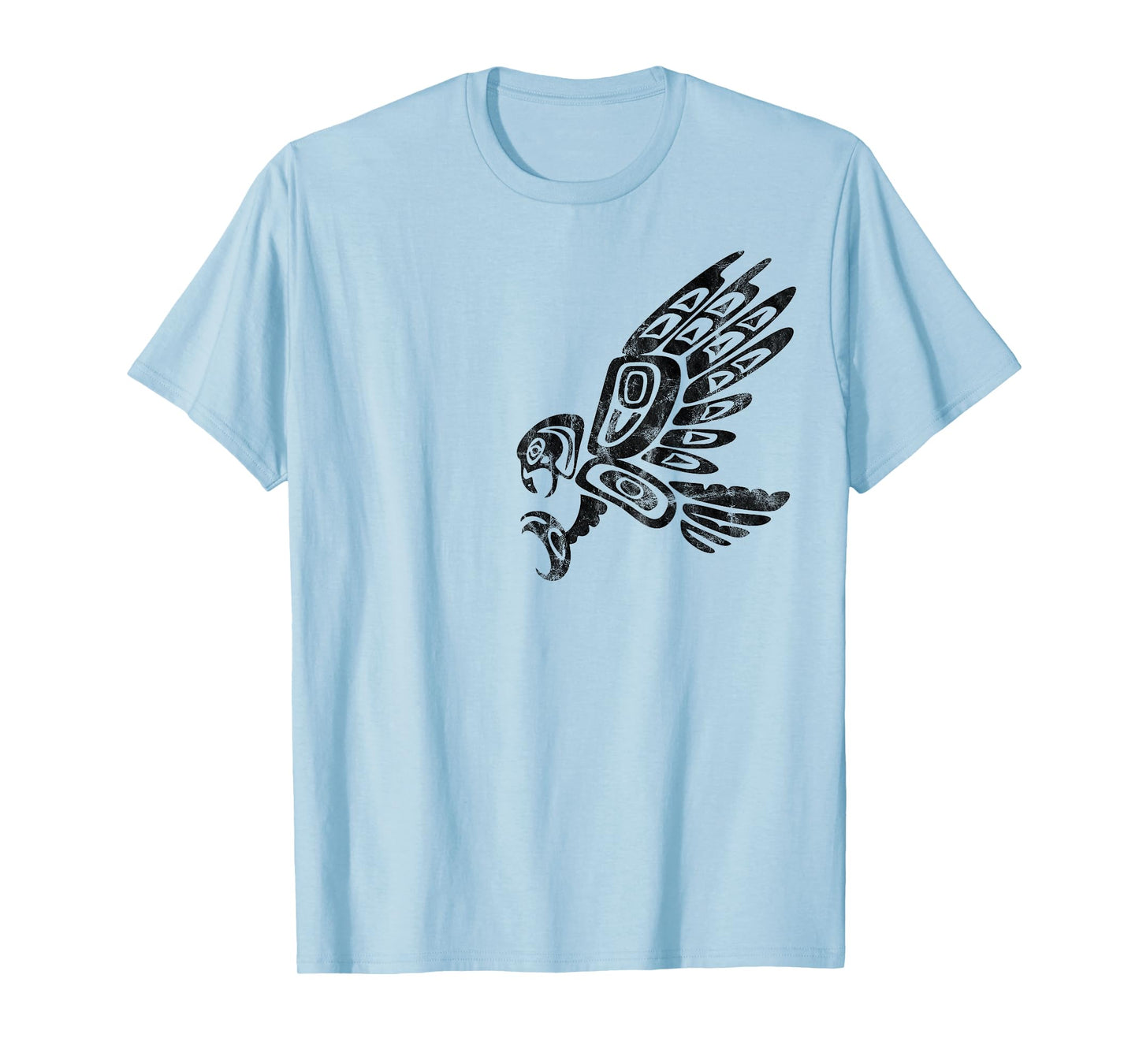 Falcon Abstract Haida Art Pacific Northwest Coast Bird T-Shirt