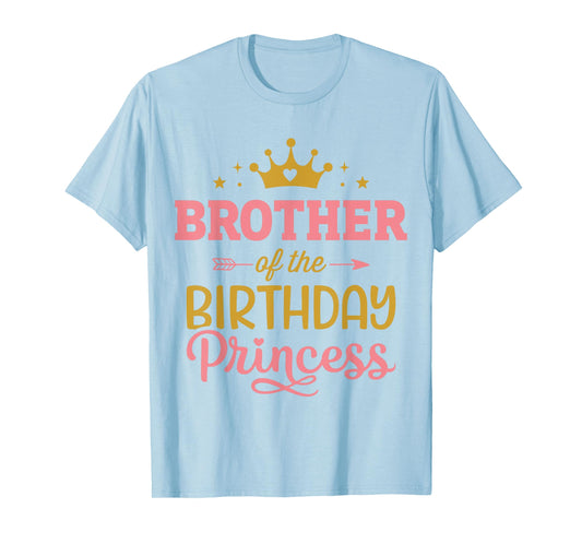 Brother of the birthday princess girl matching family party T-Shirt