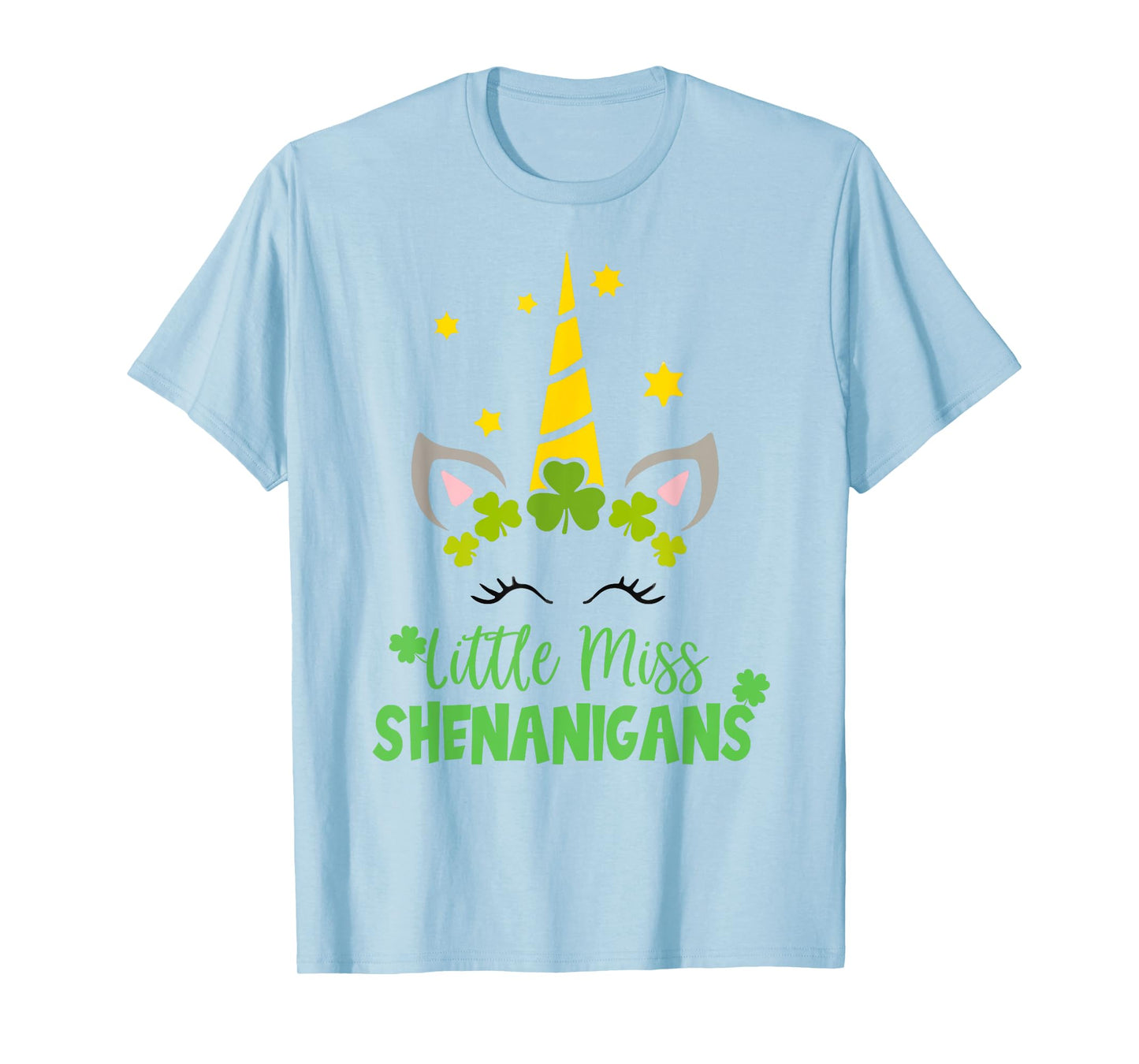 Irish Little Miss Shenanigan St Patrick Day Funny Women Girl T-Shirt