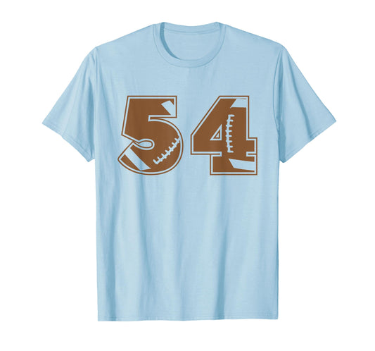 Football 54 Jersey Number T-Shirt
