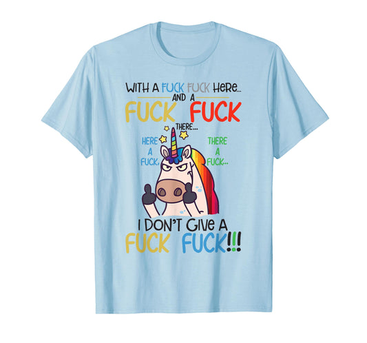 Funny Sarcasm Unicorn Shirt - Women's Unisex Adult Men's T-Shirt - White - Small - Short Sleeve - Cotton 65% Polyester 35% - Modern Classic - Everyday - Birthday - Lace Embellishment