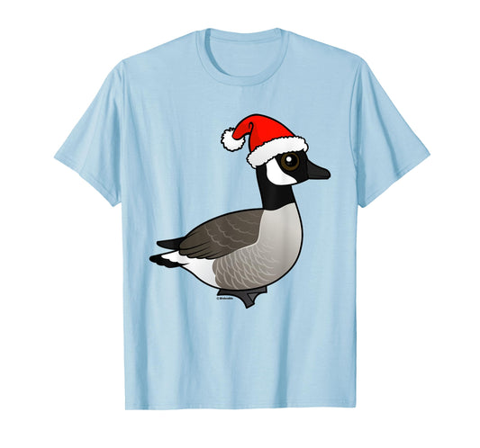 Funny Cute Cartoon Santa Canada Goose Christmas Gift Idea T-Shirt