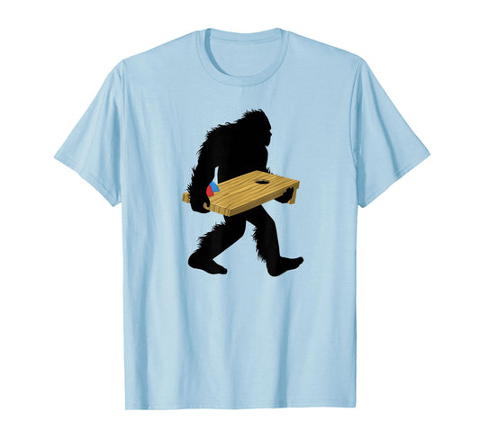Bigfoot Cornhole T-Shirt, Cryptid Sasquatch Tee Apparel T-Shirt