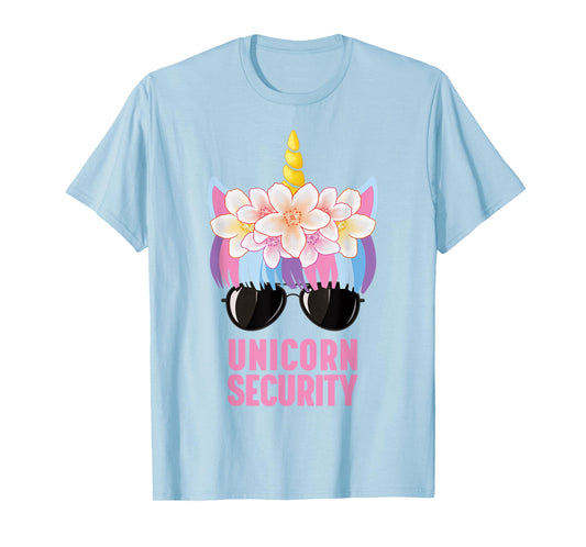Cute Unicorn Security T-Shirt