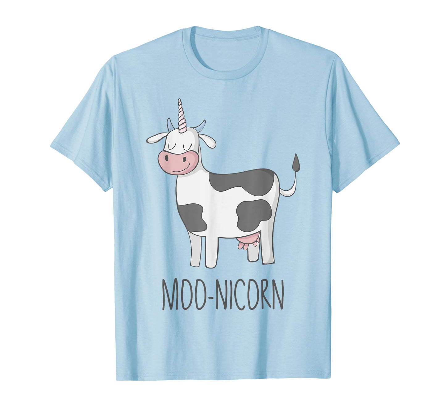 Moonicorn Funny Cow Unicorn T Shirt for Kids and Adults T-Shirt