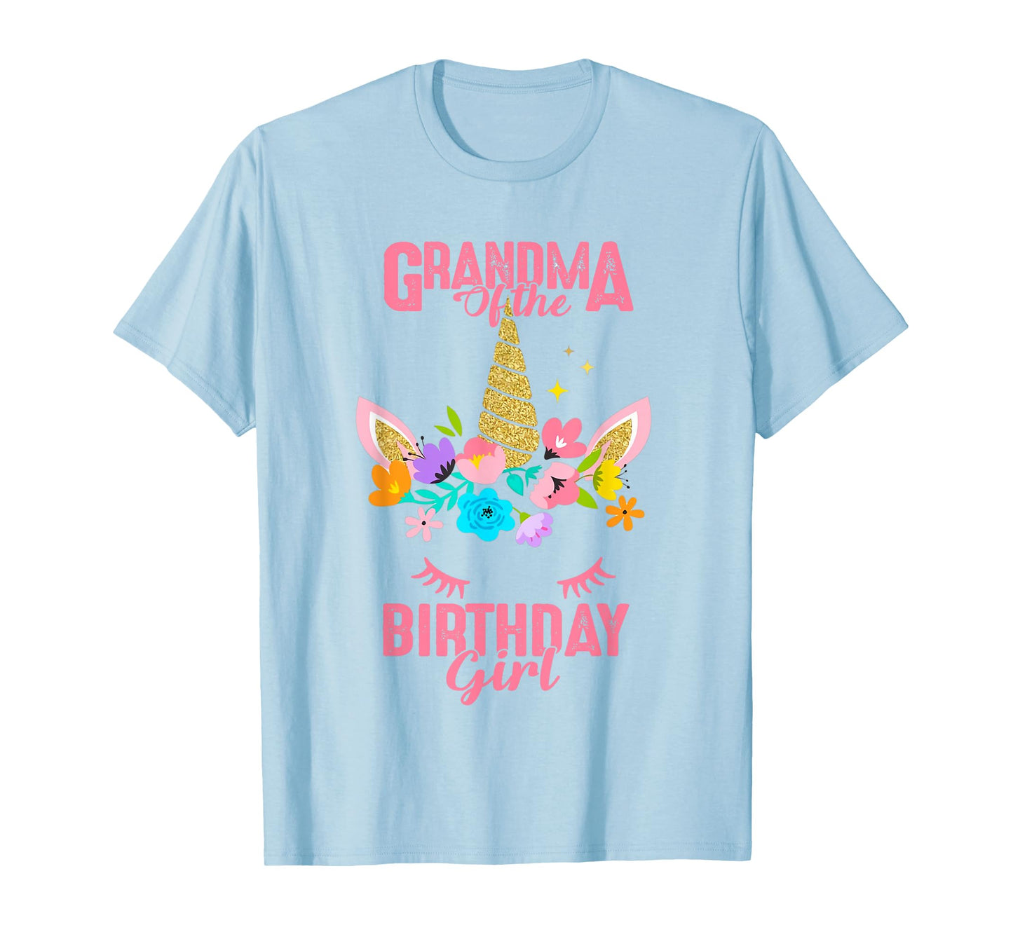 Grandma of the Birthday Girl Gift Unicorn Birthday Matching T-Shirt
