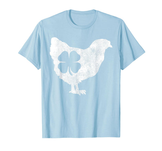 Chicken Bird Hen Shamrock St. Patrick's Day Saint Paddy's T-Shirt